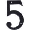 Baldwin 90675190  # 5 House Number Flat, Black