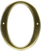 Baldwin 90670033  # 0 House Number, Vintage Brass