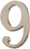 Baldwin 90679055  # 9 House Number, Lifetime Bright Nickel