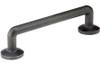 Emtek 86056MB 86056 Sandcast Rod 4 Inch Center to Center Handle Cabinet Pull from the Ru, Medium Bronze