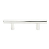 Emtek 86360US26  Mid Century Modern 4" C-to-C Brass Bar Pull - Polished Chrome