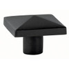 Emtek 86145FB Square Knob Size: 1.25" H x 1.25" W x 1.25" D, Finish: Flat Black