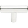 Emtek 86357US26 Cabinet Bar Pull 86357 Polished Chrome (2" Bar Knob/2" Overall)