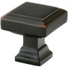 Emtek 86295US10B Geometric Square Knob Size: 1.25" H x 1.25" W x 1.25" D, Finish: Oil Rubbed Bronze