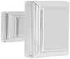 Emtek 86295US26 Geometric Square Knob Size: 1.25" H x 1.25" W x 1.25" D, Finish: Bright Chrome