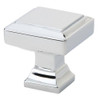 Emtek 86295US14 86295 Geometric 1-1/4 Inch Square Cabinet Knob from the American Designer, Polished Nickel