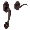 Baldwin 85353112ACLH  Venetian Bronze Boulder Sectional Entry Left Handed Handle Set Kit with Interior Boulder Lever