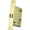 Baldwin 8530003L 8530.L Small Case Mortise Lock For Left Handed Estates Knob by Knob, Lifetime Polished Brass