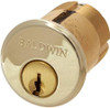 Baldwin 8326003 8326 Mortise Cylinder C Keyway for 2" Thick Doors, Lifetime Polished Brass