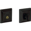 Baldwin 8254190 8254 2.75" Squared Style Single Cylinder Deadbolt, Satin Black
