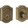 Baldwin 8237050 8237 Bethpage Single Cylinder Deadbolt, Satin Brass and Black
