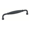 Emtek 76046FB 76046 Wrought Steel Normandy 6 Inch Center to Center Handle Cabinet Pull f, Flat Black