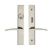 Baldwin 6915056ENTR 6915.ENTR Santa Monica Single Cylinder Full Mortise Handleset, Lifetime Satin Nickel