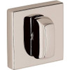 Baldwin 6733055 6733 Interior and Entrance Thumb turn Lock with Backplate for 3" Doors, Lifetime Polished Nickel