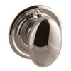 Baldwin 6756055 6756 Interior and Entrance Thumb turn Lock with Backplate for 2-1/4 Doo, Lifetime Polished Nickel
