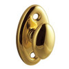 Baldwin 6751031 6751 Interior and Entrance Thumb turn Lock with Backplate for 2-1/4" Doo, Non-Lacquered Brass