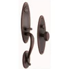 Baldwin 6573112ENTR 6573.ENTR Springfield Single Cylinder Mortise Handleset Trim Set, Venetian Bronze