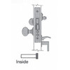 Baldwin 6021050R 2.75 Backset Entry Handled Lever Mortise Lock