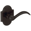 Baldwin 5452V102MR 5452V.MR Pair of Beavertail Estate Levers without Rosettes, Oil Rubbed Bronze