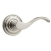 Baldwin 5455V055RDM 5455V.RDM Single Right Dummy Lever with 5048 Rose and Concealed Screws, Lifetime Polished Nickel