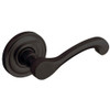Baldwin 5445V102MR 5445V.MR Pair of Classic Estate Levers without Rosettes, Oil Rubbed Bronze