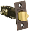 Baldwin 5210112 5210 Universal Backset Deadlocking Latchbolt for Keyed Entry Loc, Venetian Bronze