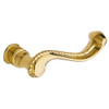 Baldwin 5104003MR 5104 Pair of Estate Rope Levers without Rosettes, Lifetime Polished Brass