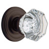 Baldwin 5080102MR  Pair of Fillmore Estate Door Knobs without Rosettes, Oil Rubbed Bronze
