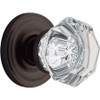 Baldwin 5080112IDM 5080.IDM Filmore Crystal Half Dummy Knob with 5048 Rose and Concealed Sc, Venetian Bronze