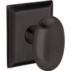 Baldwin 5024102MR  Oil Rubbed Bronze Pair of Oval Estate Door Knobs without Rosettes