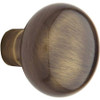 Baldwin 5000050MR 5000 Pair of Estate Knobs without Rosettes, Satin Brass and Black