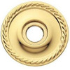 Baldwin 5004003 5004 Pair of Estate Rosettes for Passage Functions, Lifetime Polished Brass