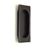 Emtek 2201US10B 2201 4 Inch High Solid Brass Rectangular Flush Pull for Sliding Doors, Oil Rubbed Bronze