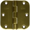 Baldwin 1135060I  Radius Mortise Hinge, Antique Brass with Brown
