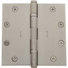 Baldwin 1051056I  Square Ball Bearing Mortise Hinge, Lifetime Satin Nickel