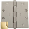 Baldwin 1051031I  Square Ball Bearing Mortise Hinge, Unlacquered Bright Brass