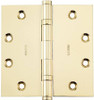 Baldwin 1046003INRP  Square Ball Bearing Mortise Hinge, Non Removable Pin Lifetime Brass