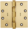 Baldwin 1046060I  Square Ball Bearing Mortise Hinge, Antique Brass with Brown