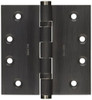 Baldwin 1041151I  Antique Nickel General Hardware 4" x 4" x .130" Solid Brass Full Mortise Ball Bearing Hinge with Square Corners 1041.I