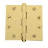 Baldwin 1045031I  Square Mortise Hinge, Unlacquered Bright Brass