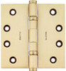 Baldwin 1041060I  Square Ball Bearing Mortise Hinge, Antique Brass with Brown