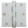 Baldwin 1035260I  Square Mortise Hinge, Bright Chrome