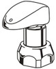 Delta Commercial Metering: Single Metering Handle - Ada - Blue Chrome Delta 060656A