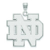 LogoArt SS005UND Sterling Silver University Of Notre Dame Extra Large Pendant.