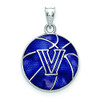 LogoArt SS509VIL Sterling Silver Villanova University Enameled Basketball Pendant by Logo Art from Roy Rose Jewelry.