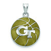 LogoArt SS509GT Logo Art Sterling Silver Georgia Tech Yellow Jackets Enameled Basketball.
