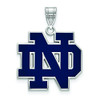 LogoArt SS030UND Sterling Silver University Of Notre Dame Large Enamel Pendant.