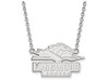 LogoArt SS010LOC-18 Sterling Silver LogoArt Longwood University Large Enamel Pendant w/Necklace