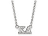 LogoArt SS007KD-18 Sterling Silver LogoArt Kappa Delta Medium Pend w/Necklace