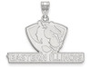 LogoArt SS003EIU Sterling Silver Eastern Illinois University Large Pendant Chain Included